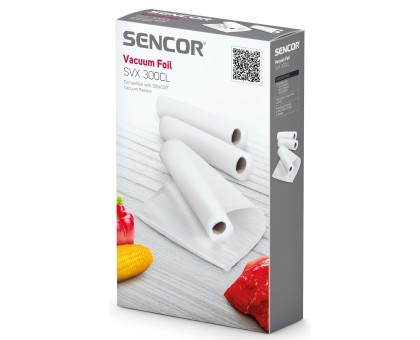 Вакуумна плівка для всіх вакууматорів Sencor, 3 рулони 20х200см