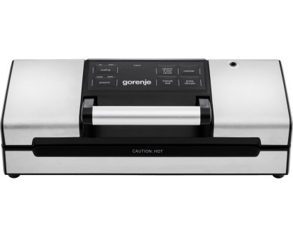 Вакууматор Gorenje для пакетів, 120Вт, 30см, електронне керування, +10 пакетів, нерж, чорний Вакууматор Gorenje для пакетів, 120Вт, 30см, електронне керування, +10 пакетів, нерж, чорний