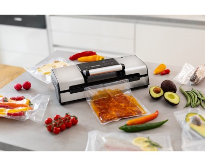 Вакууматор Gorenje для пакетів, 120Вт, 30см, електронне керування, +10 пакетів, нерж, чорний Вакууматор Gorenje для пакетів, 120Вт, 30см, електронне керування, +10 пакетів, нерж, чорний