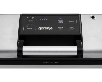 Вакууматор Gorenje для пакетів, 120Вт, 30см, електронне керування, +10 пакетів, нерж, чорний Вакууматор Gorenje для пакетів, 120Вт, 30см, електронне керування, +10 пакетів, нерж, чорний