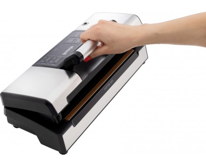 Вакууматор Gorenje для пакетів, 120Вт, 30см, електронне керування, +10 пакетів, нерж, чорний Вакууматор Gorenje для пакетів, 120Вт, 30см, електронне керування, +10 пакетів, нерж, чорний