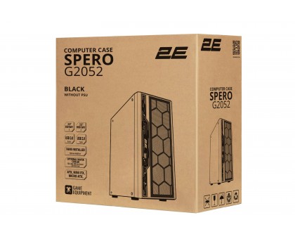 Корпус 2E GAMING Spero G2052 без БП 2xUSB3.0, 1xUSB2.0 1x120мм ARGB, 2x120мм VGA 345мм LCS ready TG Side Panel ATX чёрный Корпус 2E GAMING Spero G2052 без БП 2xUSB3.0, 1xUSB2.0 1x120мм ARGB, 2x120мм VGA 345мм LCS ready TG Side Panel ATX чёрный
