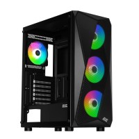 Корпус 2E GAMING Aruba G3313B, без БП 1xUSB3.0, 2xUSB2.0, 5x120мм ARGB, VGA 300мм, LCS ready, HUB, TG Side Panel, ATX, чёрный