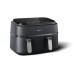 Мультипіч Philips Ovi Dual Series 3000 2750Вт, чаша-6+3л, сенсорне управл., 2 контейнера,8 авто. Програм, пластик, чорний
