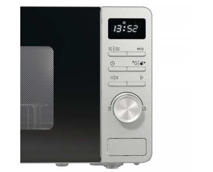 Мікрохвильова піч Gorenje, 23л, міх. управл., 800Вт, гриль, дисплей, нерж Мікрохвильова піч Gorenje, 23л, міх. управл., 800Вт, гриль, дисплей, нерж