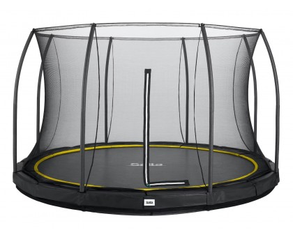 Батут Salta Comfort Edition Ground круглий, 427см, чорний Батут Salta Comfort Edition Ground круглий, 427см, чорний