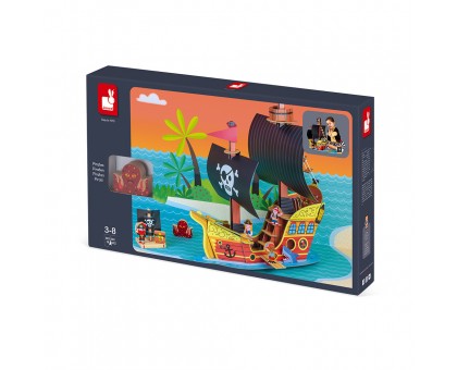 Игровой набор Janod Корабль пиратов 3D Игровой набор Janod Корабль пиратов 3D