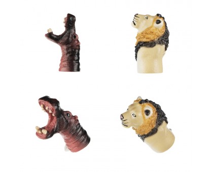 Игровой набор Same Toy Пальчиковый театр Бегемот и Лев, 2ед. Игровой набор Same Toy Пальчиковый театр Бегемот и Лев, 2ед.