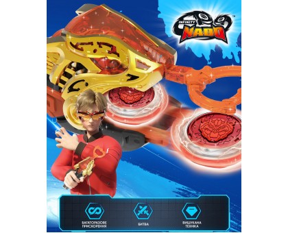 Дзиґа Infinity Nado VI Starter Pack Палаючий Бойовий Ведмідь (Blazing War Bear) Дзиґа Infinity Nado VI Starter Pack Палаючий Бойовий Ведмідь (Blazing War Bear)