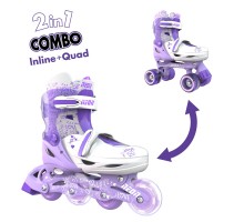 Роликовые коньки Neon Combo Skates Сиреневый (Размер 34-37)