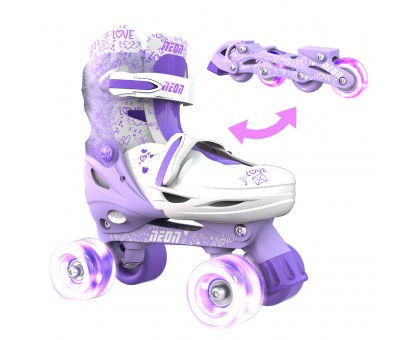 Роликовые коньки Neon Combo Skates Сиреневый (Размер 34-37)