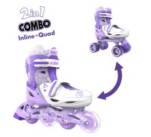 Роликовые коньки Neon Combo Skates Сиреневый (Размер 30-33)