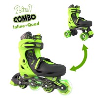 Роликовые коньки Neon Combo Skates Салатовый (Размер 34-37)