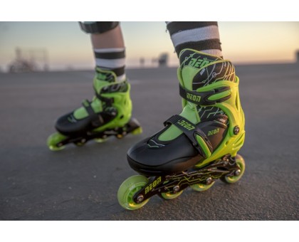 Роликовые коньки Neon Combo Skates Салатовый (Размер 34-37)
