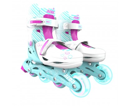 Роликовые коньки Neon Inline Skates Бирюзовый (Размер 30-33)