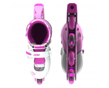 Роликові ковзани Neon Inline, розмір 34-37, рожевий Роликові ковзани Neon Inline, розмір 34-37, рожевий