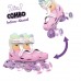 Роликовые коньки Neon Combo, розмір 30-33, радуга