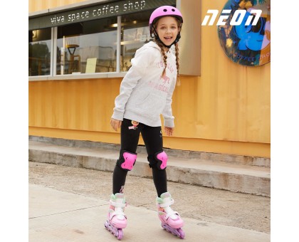 Роликовые коньки Neon Combo, розмір 34-37, радуга Роликовые коньки Neon Combo, розмір 34-37, радуга