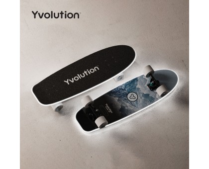 Скейтборд Yvolution Dynamo Cruiser LED 76см, синий Скейтборд Yvolution Dynamo Cruiser LED 76см, синий