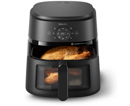 Мультипечь Philips Ovi серии 2000 1500Вт, чаша-6.2л, сенсорное управл., 13 авто. программ, пластик, чорний Мультипечь Philips Ovi серии 2000 1500Вт, чаша-6.2л, сенсорное управл., 13 авто. программ, пластик, чорний