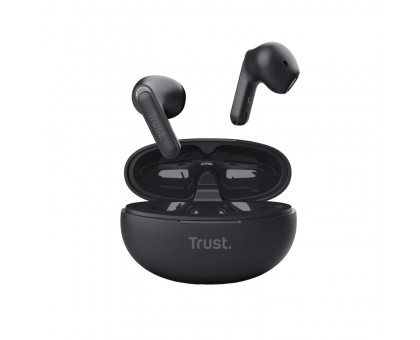 Наушники TWS Trust Yavi Earphones BT 5.3, ENC, SBC, Mic, Черый