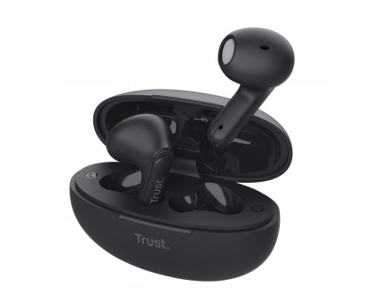 Наушники TWS Trust Yavi Earphones BT 5.3, ENC, SBC, Mic, Черый