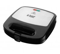 Мультимейкер Russell Hobbs Fiesta 750Вт, алюміній, 3 пластини, корпус-нержав.сталь/пластик, чорний
