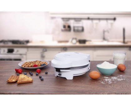 Мультимейкер Gorenje 700Вт, вафельниця, 1 пластина, тефлон, корпус-пластик, білий Мультимейкер Gorenje 700Вт, вафельниця, 1 пластина, тефлон, корпус-пластик, білий