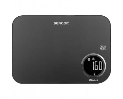 Весы Sencor кухонные, 5кг, подключение к смарфтону, AAAx2 , пластик, черный Весы Sencor кухонные, 5кг, подключение к смарфтону, AAAx2 , пластик, черный