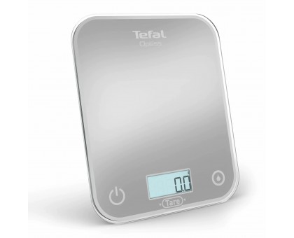 Весы Tefal BC50U4V0 кухонные Optiss, 5кг, AAAx2 в компл, стекло, серебро
