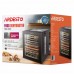 Сушарка для продуктів Ardesto FDB-1242, 850Вт, піддонів -12x3см, макс-70°С, таймер, електр. управління, нерж., чорний