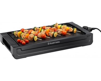 Гриль Russell Hobbs барбекю Fiesta 1500Вт, темп. режимов-5, съёмные пластины, пластик, черный Гриль Russell Hobbs барбекю Fiesta 1500Вт, темп. режимов-5, съёмные пластины, пластик, черный