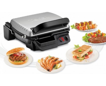 Гриль Tefal прижимной Ultracompact 2000Вт, темп. режимов-3, съёмные пластины, раскрытие на 180°, металл Гриль Tefal прижимной Ultracompact 2000Вт, темп. режимов-3, съёмные пластины, раскрытие на 180°, металл