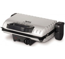 Гриль Tefal прижимний MinuteGrill 1600Вт, темп. режимів-3, з`ємні пластини, розкриття на 180°, метал