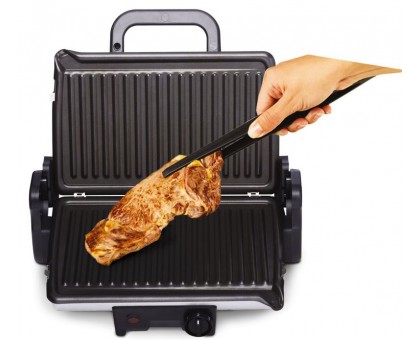 Гриль Tefal прижимний MinuteGrill 1600Вт, темп. режимів-3, з`ємні пластини, розкриття на 180°, метал Гриль Tefal прижимний MinuteGrill 1600Вт, темп. режимів-3, з`ємні пластини, розкриття на 180°, метал