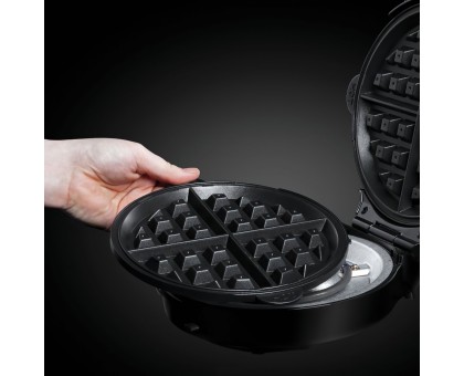 Мультимейкер Russell Hobbs Fiesta 950Вт, алюминий, 3 пластины, корпус-нерж.сталь/пластик, бордо Мультимейкер Russell Hobbs Fiesta 950Вт, алюминий, 3 пластины, корпус-нерж.сталь/пластик, бордо