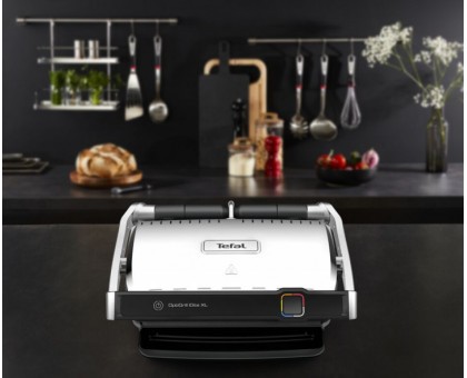 Гриль Tefal прижимной OptiGrill Elite XL 2200Вт, темп. режимов-16, съёмные пластины, металл Гриль Tefal прижимной OptiGrill Elite XL 2200Вт, темп. режимов-16, съёмные пластины, металл