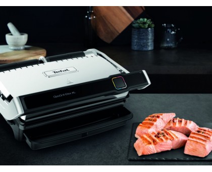 Гриль Tefal прижимной OptiGrill Elite XL 2200Вт, темп. режимов-16, съёмные пластины, металл Гриль Tefal прижимной OptiGrill Elite XL 2200Вт, темп. режимов-16, съёмные пластины, металл