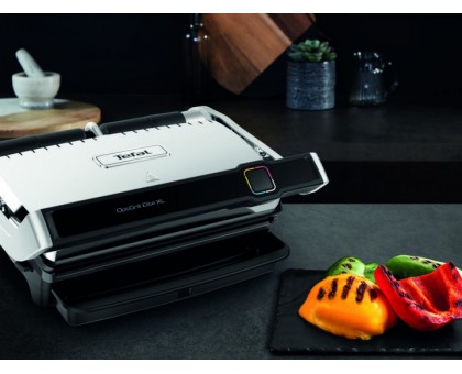 Гриль Tefal прижимной OptiGrill Elite XL 2200Вт, темп. режимов-16, съёмные пластины, металл Гриль Tefal прижимной OptiGrill Elite XL 2200Вт, темп. режимов-16, съёмные пластины, металл