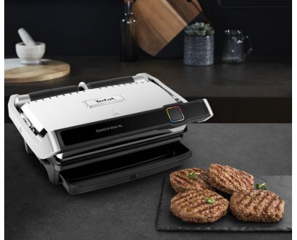 Гриль Tefal прижимной OptiGrill Elite XL 2200Вт, темп. режимов-16, съёмные пластины, металл Гриль Tefal прижимной OptiGrill Elite XL 2200Вт, темп. режимов-16, съёмные пластины, металл