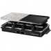 Гриль Russell Hobbs раклетница Multi Raclette 3in1, 1400Вт, 8 сковородок, нерж.сталь, черный