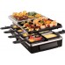 Гриль Russell Hobbs раклетница Multi Raclette 3in1, 1400Вт, 8 сковородок, нерж.сталь, черный