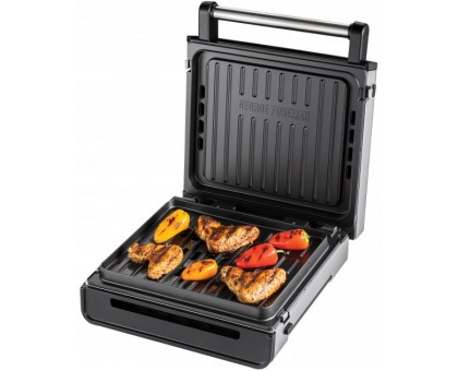 Гриль George Foreman прижимний Smokeless Grill 1575Вт, темп. режимів-1, з`ємні пластини, пластик, чорний Гриль George Foreman прижимний Smokeless Grill 1575Вт, темп. режимів-1, з`ємні пластини, пластик, чорний