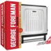 Гриль George Foreman прижимний Smokeless Grill 1575Вт, темп. режимів-1, з`ємні пластини, пластик, чорний