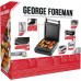 Гриль George Foreman прижимний Smokeless Grill 1575Вт, темп. режимів-1, з`ємні пластини, пластик, чорний