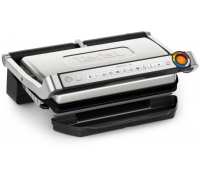 Гриль Tefal прижимний OptiGrill+ XL 2000Вт, темп. режимів-4, з`ємні пластини, алюміній, метал