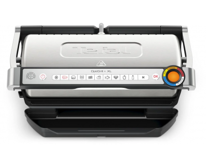 Гриль Tefal прижимний OptiGrill+ XL 2000Вт, темп. режимів-4, з`ємні пластини, алюміній, метал Гриль Tefal прижимний OptiGrill+ XL 2000Вт, темп. режимів-4, з`ємні пластини, алюміній, метал