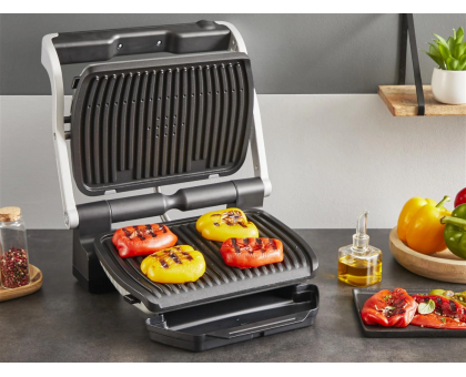 Гриль Tefal притискний OptiGrill+ 2000Вт, темп. режимів-4, знімні пластини, алюміній, метал Гриль Tefal притискний OptiGrill+ 2000Вт, темп. режимів-4, знімні пластини, алюміній, метал