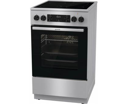 Плита Gorenje электрическая стеклокерамическая, 70л, 50x60см, дисплей, программатор, нерж Плита Gorenje электрическая стеклокерамическая, 70л, 50x60см, дисплей, программатор, нерж