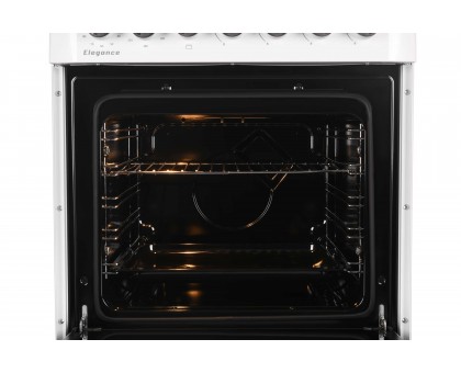 Плита ARDESTO комбі Elegance, 72л, 60x60см, чавун, підсвічування, форсунки LPG (підключення газового балона), знімні направляючі, білий